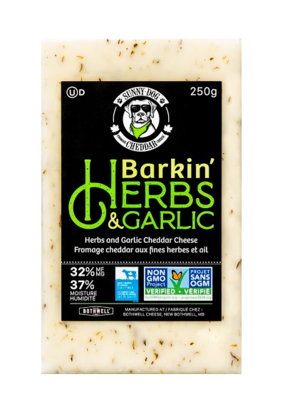 Image for Non-GMO Project Verified Sunny Dog Barkin’ Herbs and Garlic Cheddar
